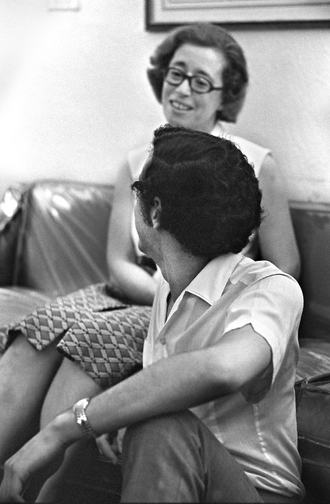 Jeanne and Morty Manford at home, August 1972.